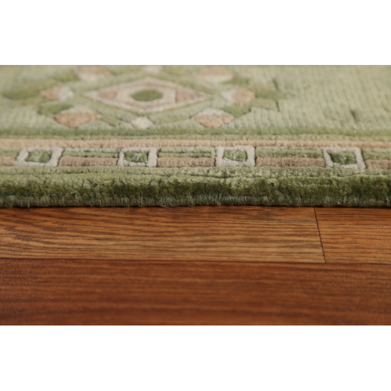 Tapis oriental en laine népalais noué à la main 3 pi 8 po x 5 pi 4 po