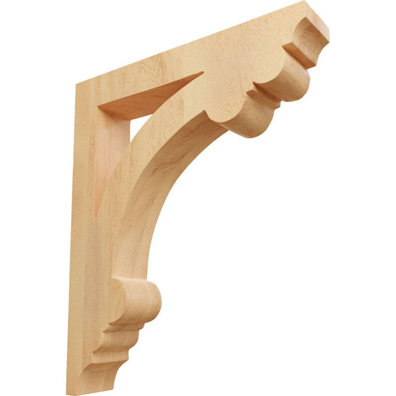 Corbeau Ellis Wood, H 9 po x l 1,5 po x P 7,5 po, Chêne rouge