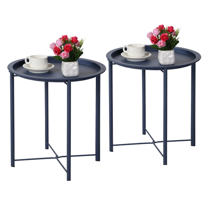 Petite table de bout Annaleese, Bleu
