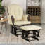 Chaise berçante avec repose-pieds Cunegunda-750039234