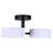 Gid 21.13 In. 3 Light Integrated LED Black Modern Semi Flush