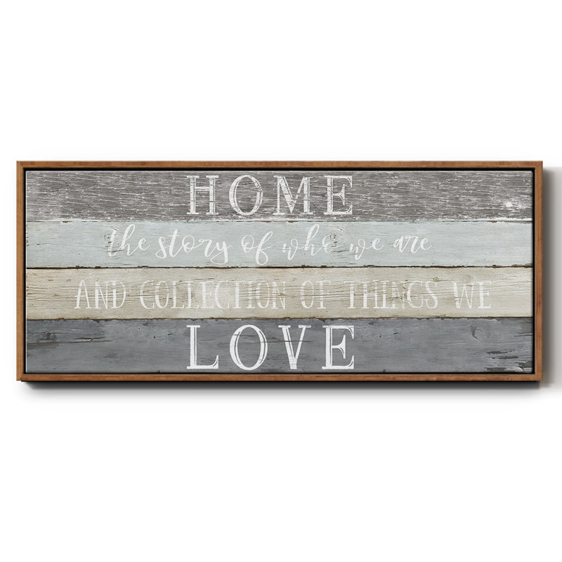 Home Love - Toile encadrée, H 12 po x l 30 po