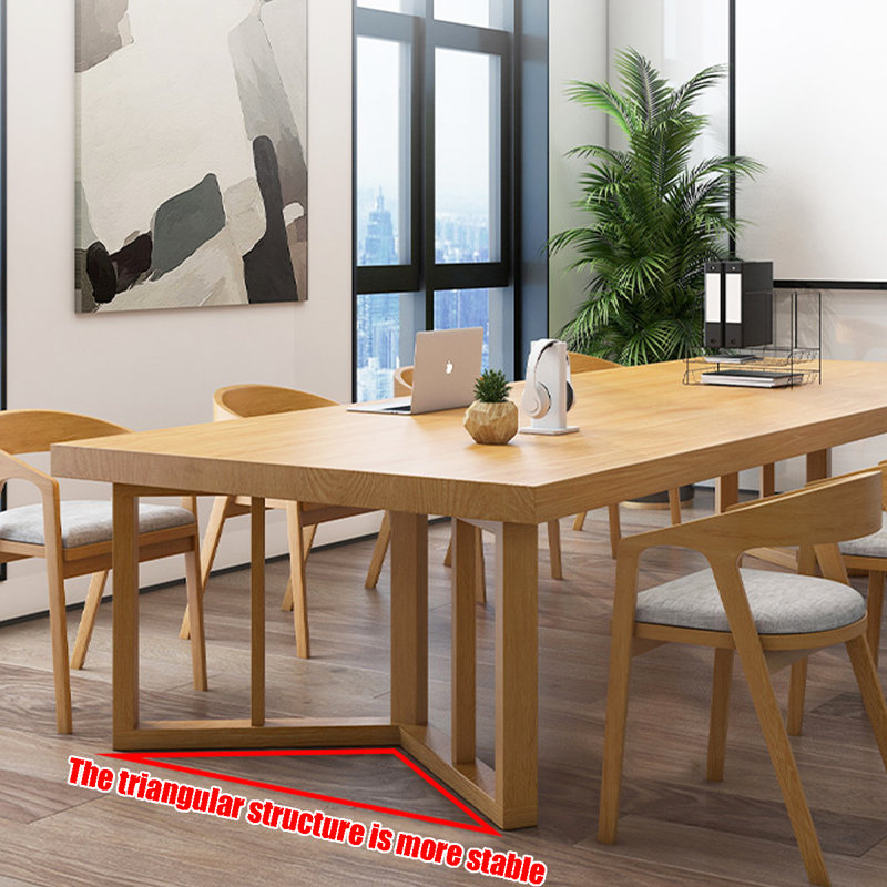 Hokku Designs Modern rectangular solid wood conference table - Wayfair ...