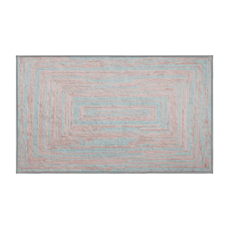 Machine Washable Gray Area Rug, Rectangle 8' x 12'