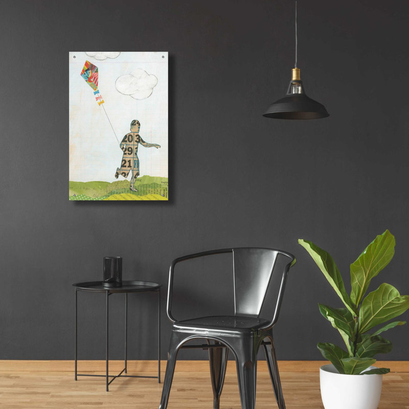 «Rain and Wind I» par Courtney Prahl, art mural en verre acrylique, H 36 po x l 24 po x P 0,2 po