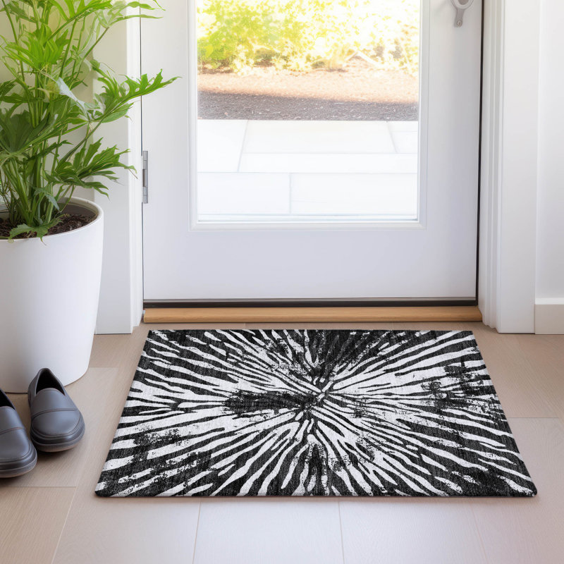 Tapis antidérapant Charice, Rectangle 1'8" x 2'6"
