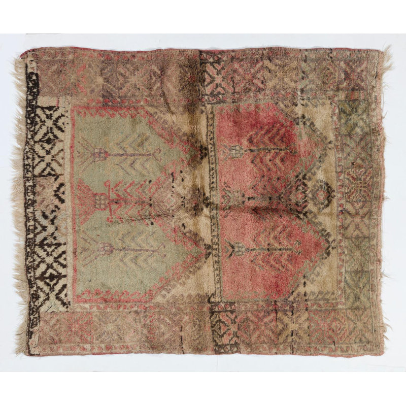 Tapis unique de village d'Anatolie centrale unique en son genre