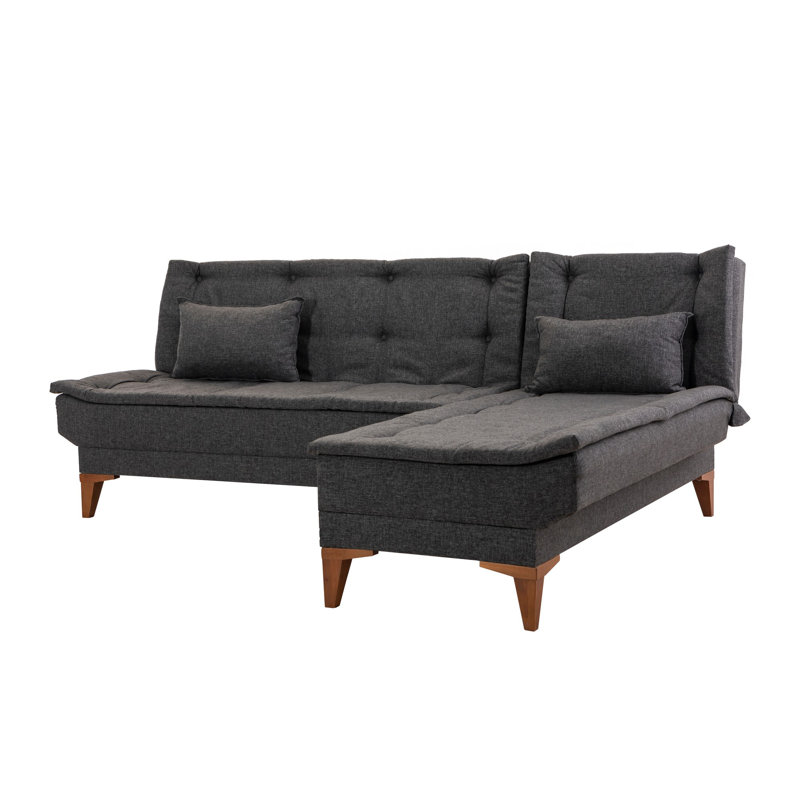 Aveona 4 Seater Corner Sofa, Anthracite