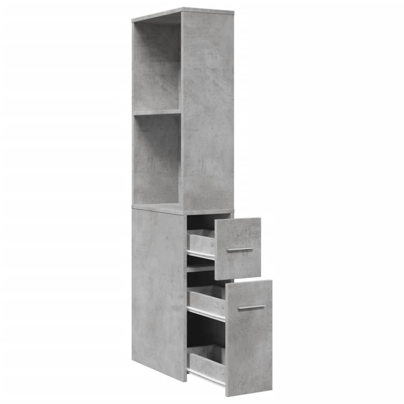 Damariscotta Bathroom Cabinet, Concrete grey