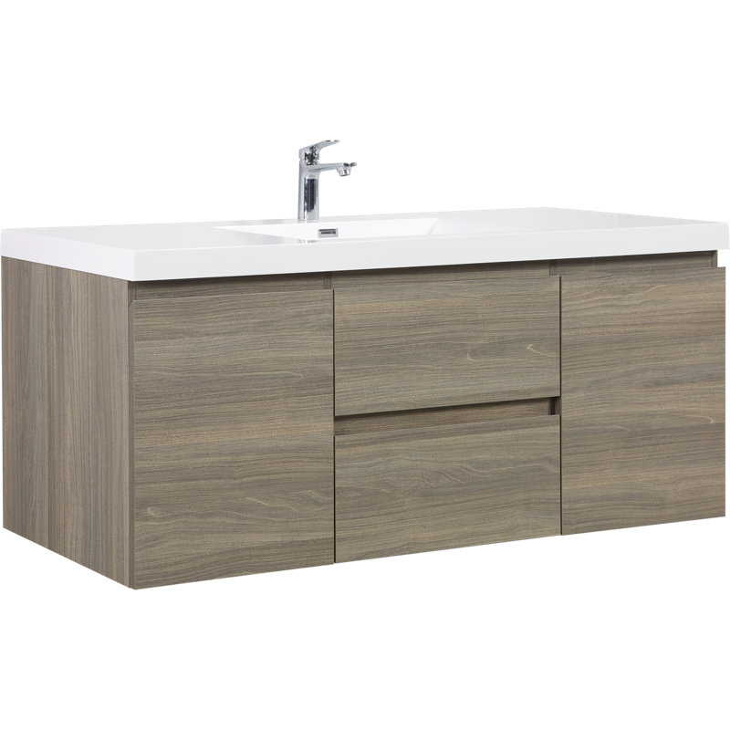 Meuble-lavabo flottant avec lavabo Brady