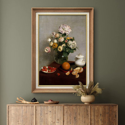 " Garden Flowers And Teapot "