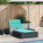 Sunbed With Floating Cushion Gray Poly Rattan-1057401101-1057401104