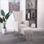 Chaise d'appoint moderne avec repose-pieds, fauteuil confortable pour salon, chambre à coucher, appartement, bureau-702720844