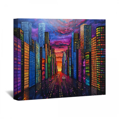 Toile urbaine Cityscape - décoration murale urbaine