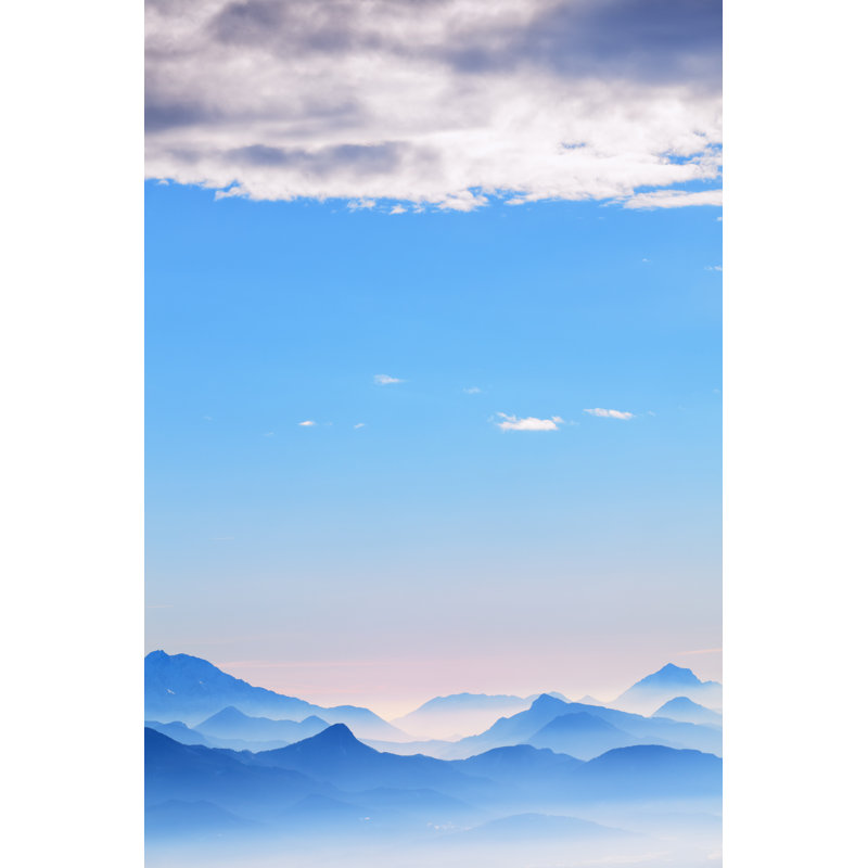 Mountain Layers by Borchee - Wrapped Canvas Print, 122cm H x 81cm W x 3.8cm D
