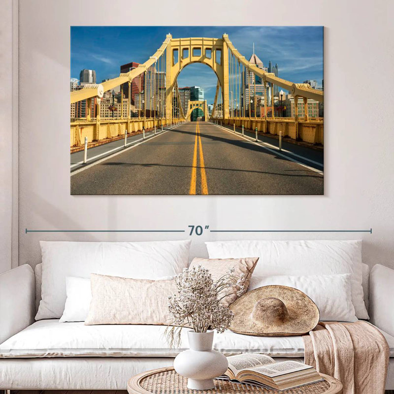 Mehar The Roberto Clemente Bridge, 34" H x 51" W