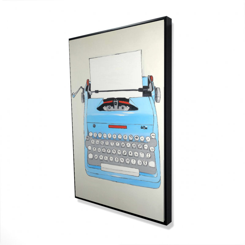 " Blue Typewritter Machine "