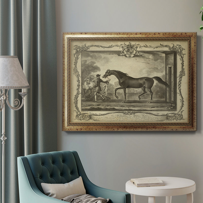 «Distinguished Horses IV», reproduction de cadre photo sur toile