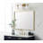 Yoselyne Aluminum Square Wall Mirror-175762872