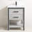 25 " W Freestanding Standard Free Standing Single Double Single Vanity Bathroom Vanity With Resin Top-385169773