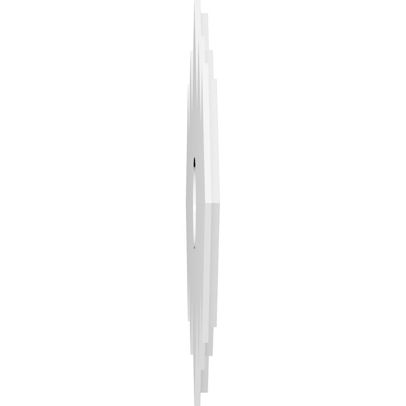 Médaillon de plafond contemporain en PVC de qualité architecturale Zoe, H 26,625 po x l 40 po x P 1 po