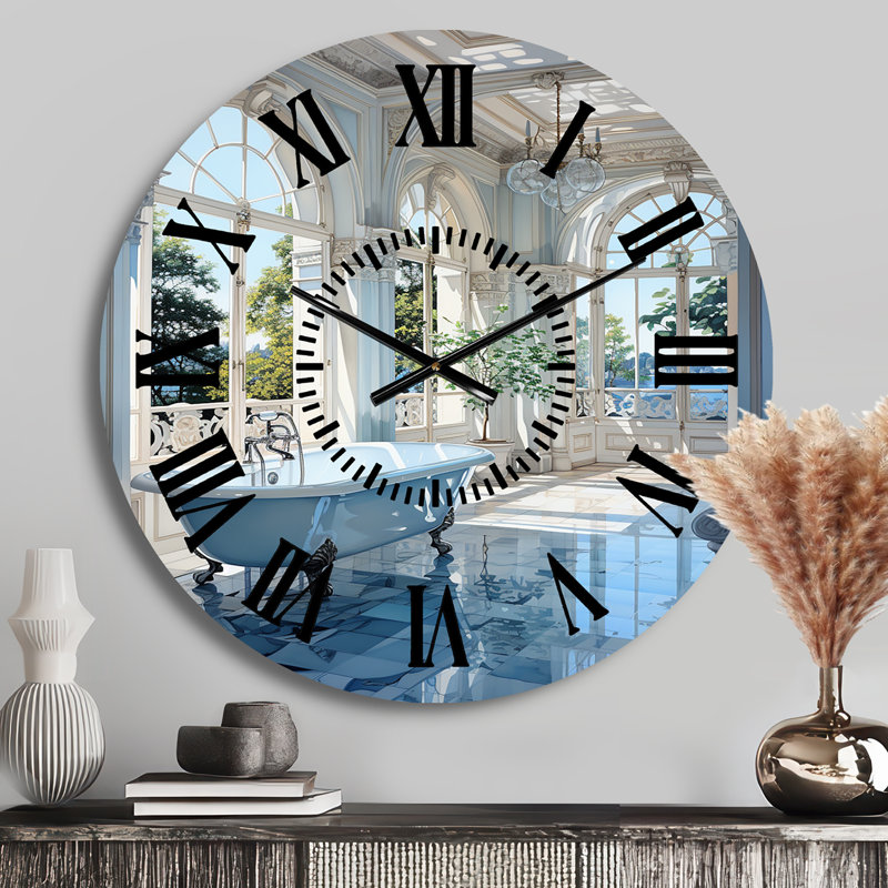 Horloge murale pour salle de bain, Médium