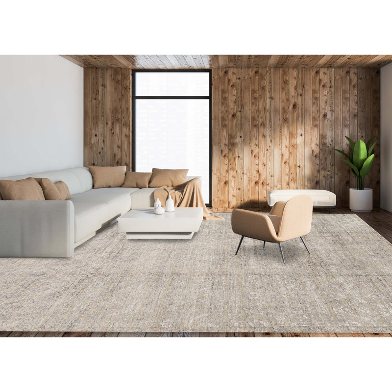Hand Woven Wool Floral Area Rug