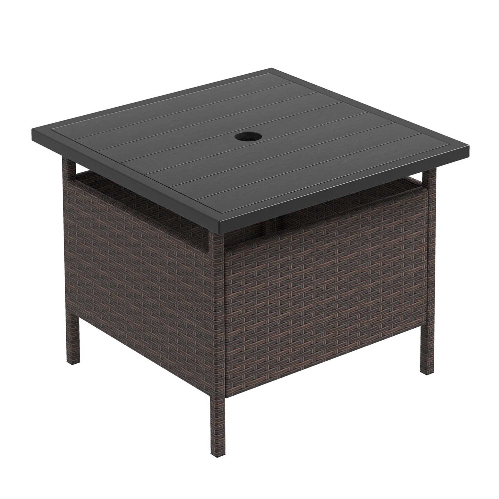 Ebern Designs Paso Square 22'' L x 22'' W Outdoor Side Table Wayfair