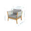 Méridienne d'extérieur en bois d'acacia Quessia-126042940-126042937