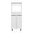 Enderlin Microwave Stand With 3 Shelves, 2 Doors, 4 Legs And Cabinet, White