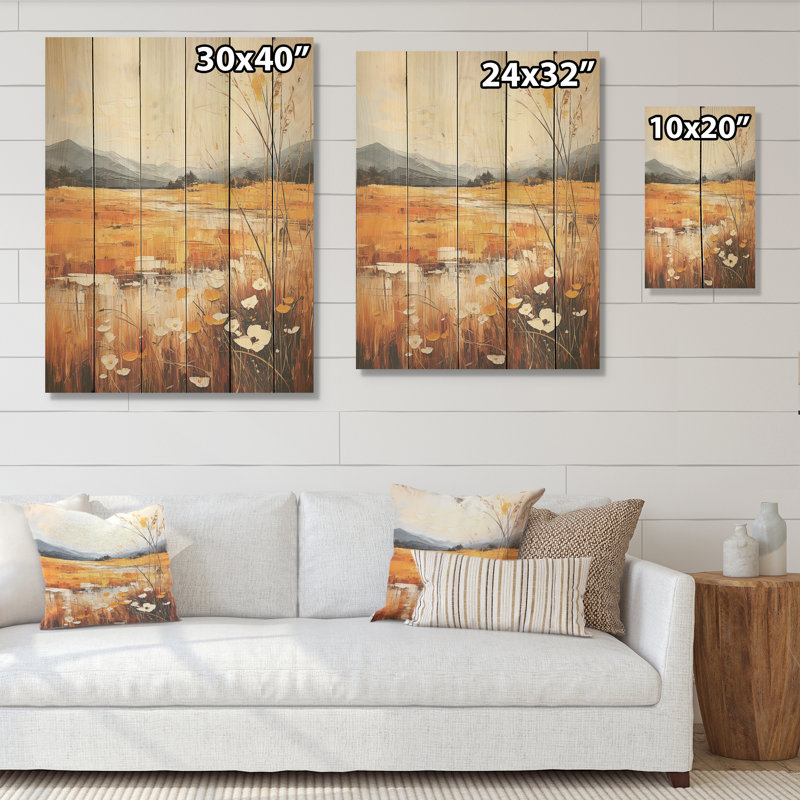 Art infini sur bois de pin naturel, H 40 po x l 30 po