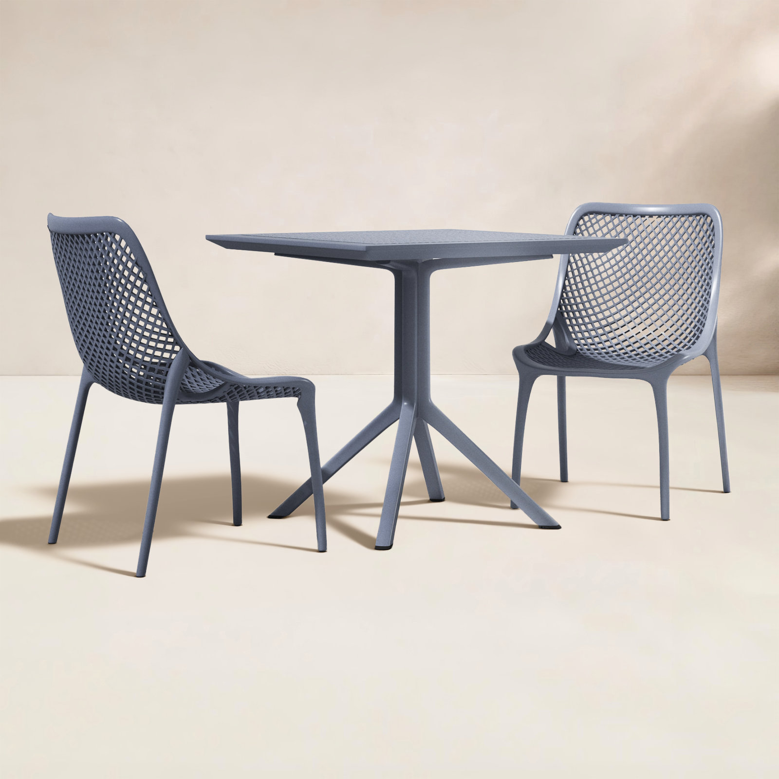 Farrah 32" Patio Bistro Set, Dark Gray
