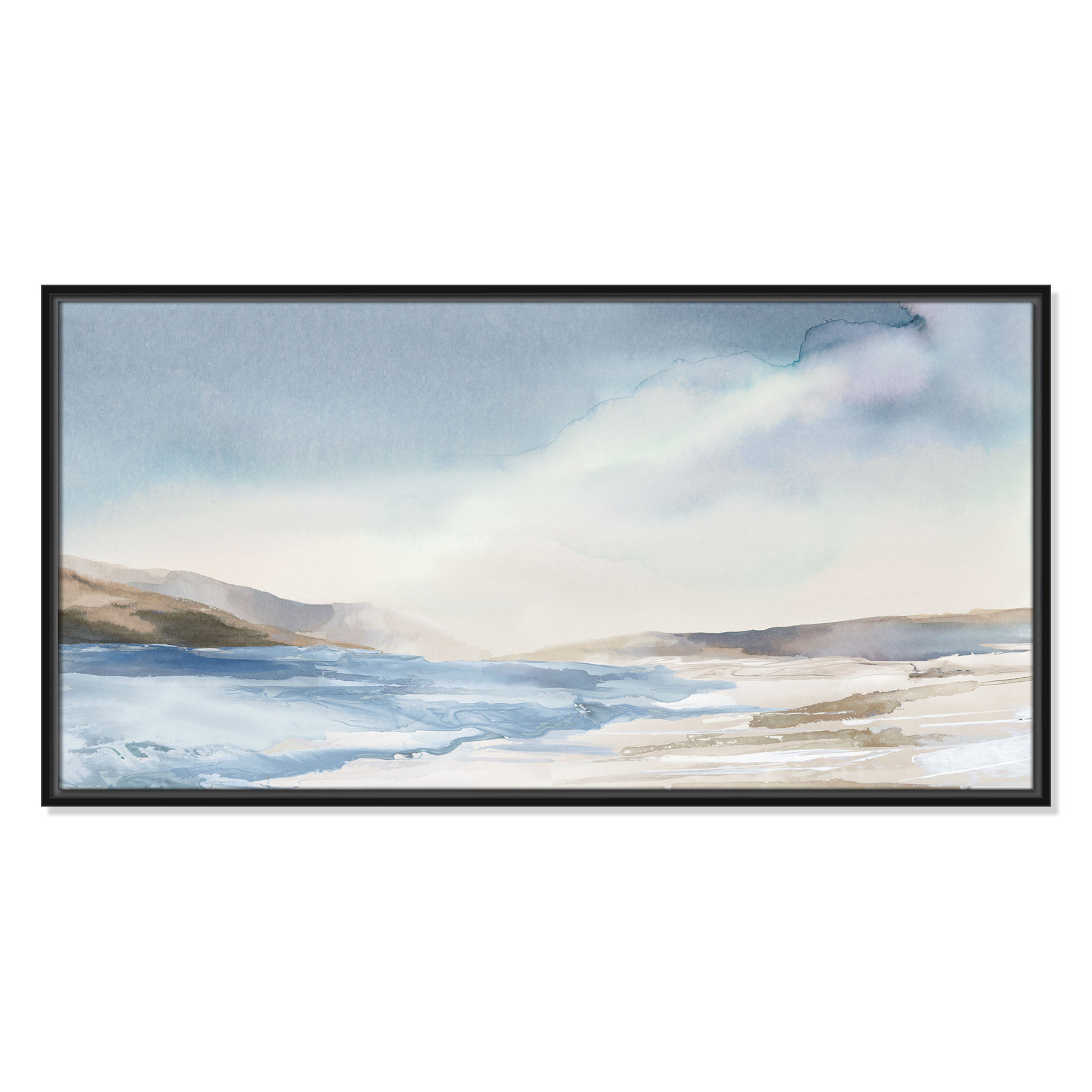 Mystic Shores Print by Mystic Shores, 19.5" H x 37.5" W, Black
