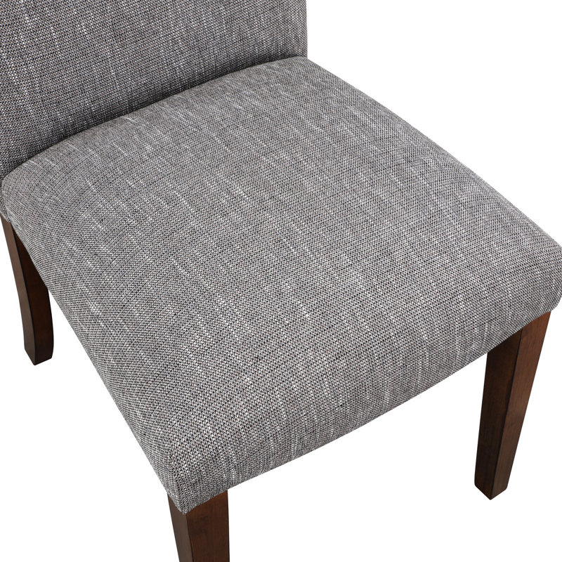 Deux chaises de salle à manger gris Ashen