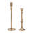 Modern Glam Metal and Aluminum Taper Candle Holder with Elegant Silhouette and Sculpted Detailing for Decorative Accent Display in Contemporary Interiors-89117375