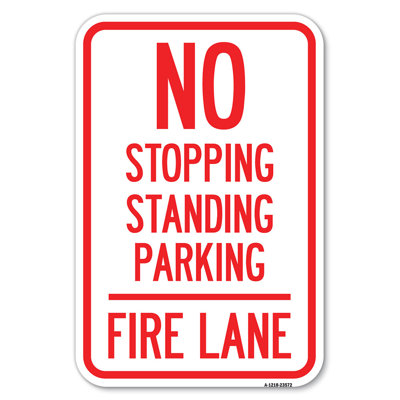 No Stopping, Standing, Parking - Fire Lane/23572