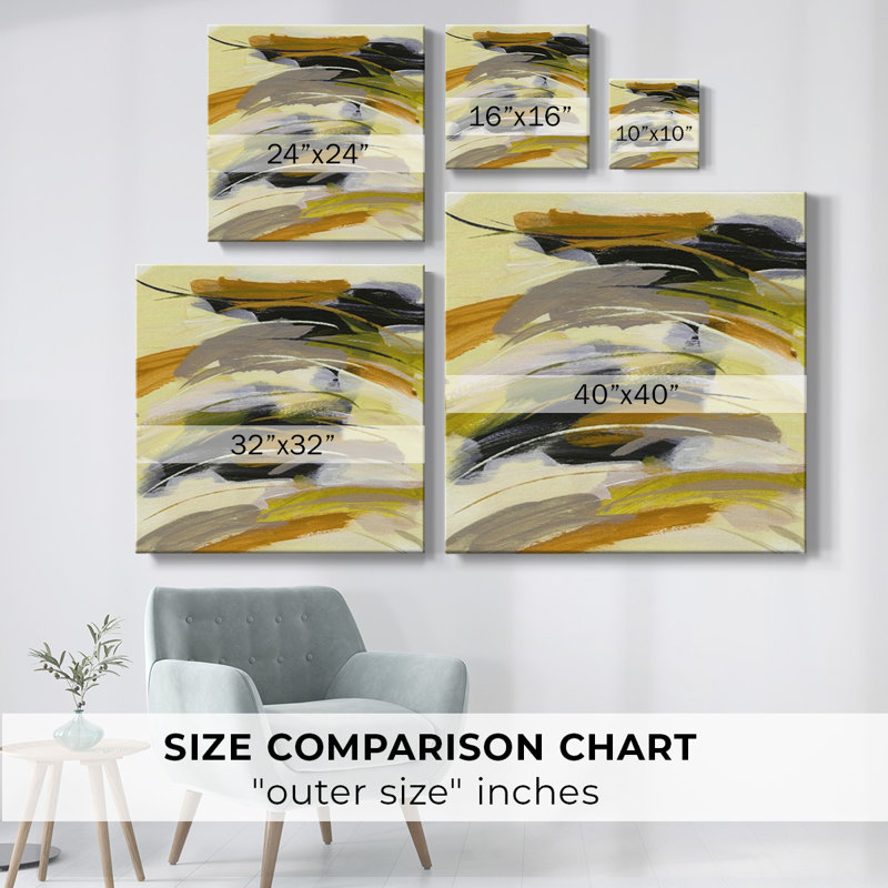 Toile tendue avec galerie Light Beam III, H 32 po x l 32 po