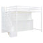 Lit escamotable innovant avec levage hydraulique et conception de bureau caché, combinant un lit superposé et un lit mezzanine pour une utilisation optimale de l'espace-678208620