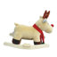 Kids Ride-On Rocking Horse Toy with Lullaby Song,Moose Rocking Toy with Hand Puppets and Safety Belt For Children 1-3 Years,Soft Plush Fabric,Apricot,CPC Certified