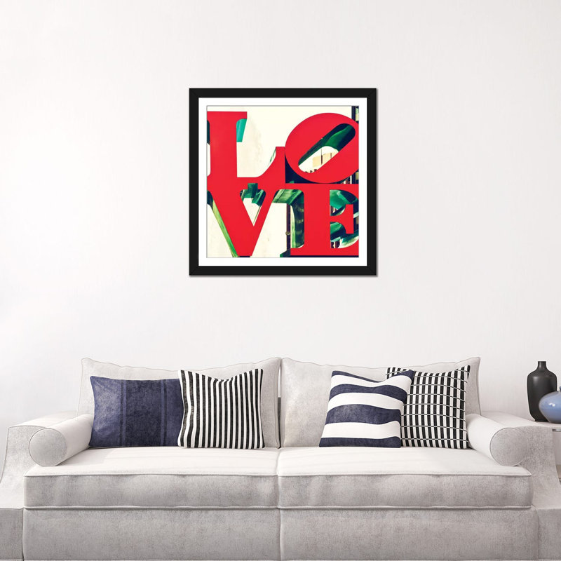 LOVE by Philippe Hugonnard - Gallery-Wrapped Canvas Giclée, 24" H x 24" W x 1" D, Black Framed Fine Art Paper, White