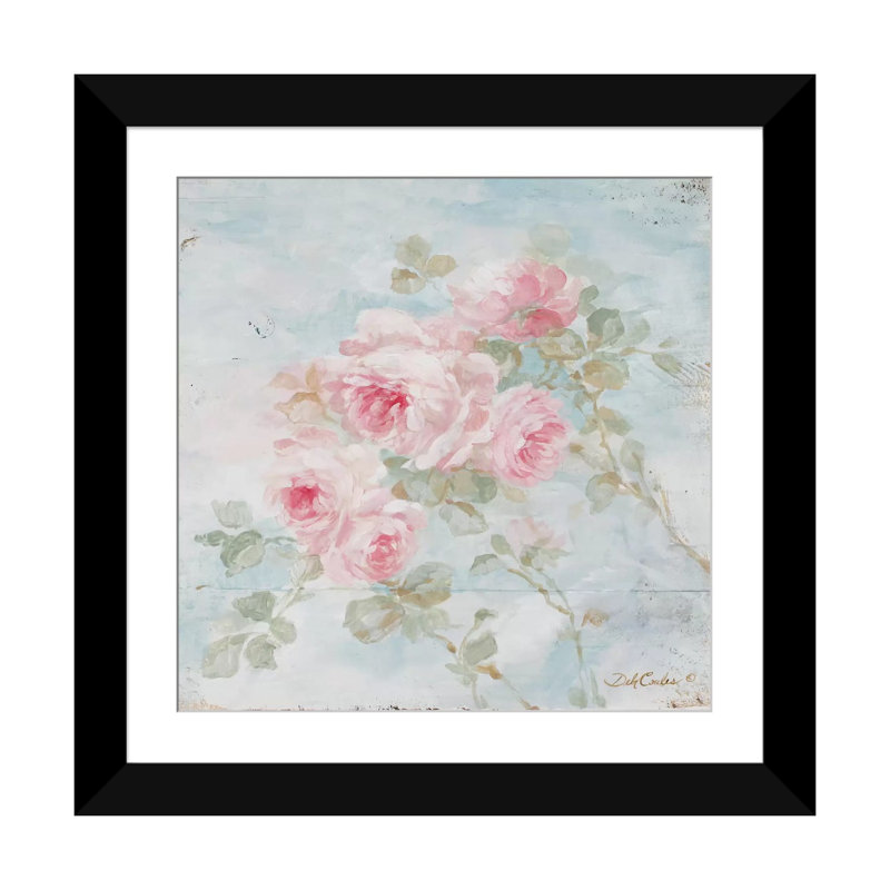 " Harmony " by Debi Coules, Black Framed Fine Art Paper, White, 16" H x 16" W x 1" D