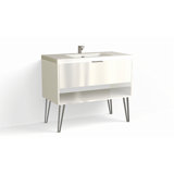 Modo 42" W Freestanding Single Bathroom Vanity with Dawson Leg