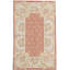 Hand-Knotted High-Quality Rust and Beige Area Rug