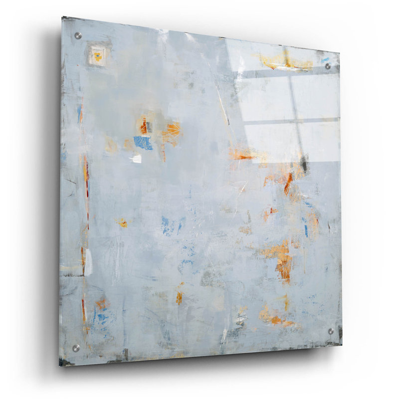  «Abstract In Blue 2» par Jodi Major, art mural en verre acrylique, 24 po x 24 po, H 24 po x l 24 po