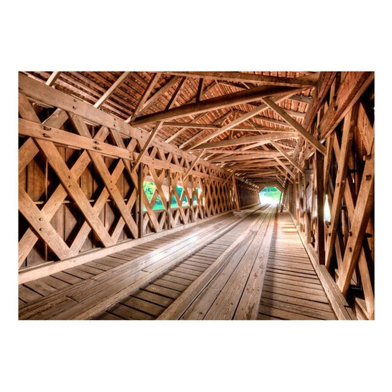 Murale pont en bois Anonciacin, L 6,83 pi x l 118 po