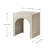 Claverton Modern White Wood End Table with Ribbed Curved Base-1719579140