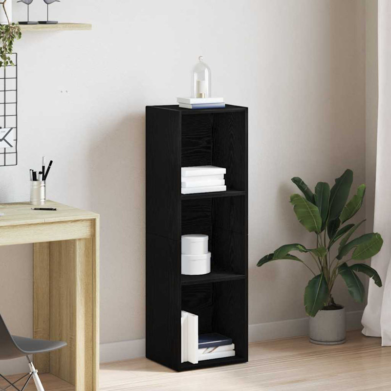 Alhambra Standard Bookcase, (4 Shelves) 143cmH x 36cmW x 30cmD, Black