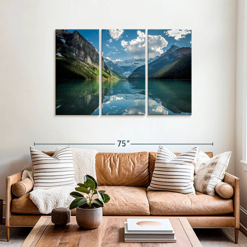 Alvord Lake Louise, reflet du ciel, H 36 po x l 57 po