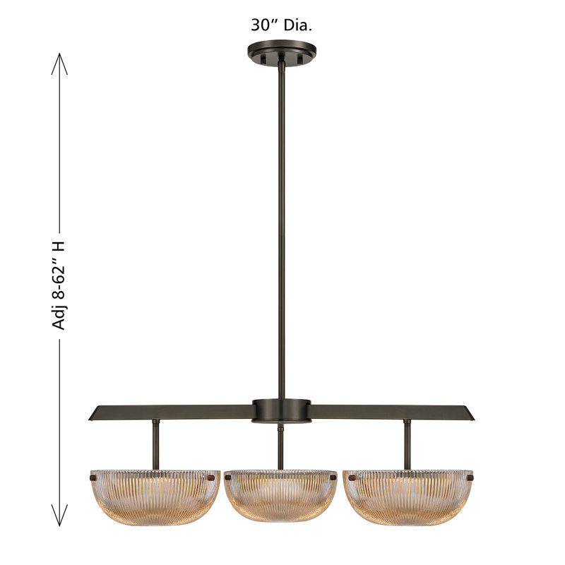 Hubbard Chandelier, Mediterranean Bronze, 3