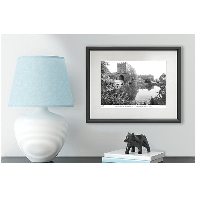 Broughton, The Castle And The Gatehouse 1922 by Francis Frith - Single Picture Frame Print, 40cm H x 50cm W x 2.3cm D